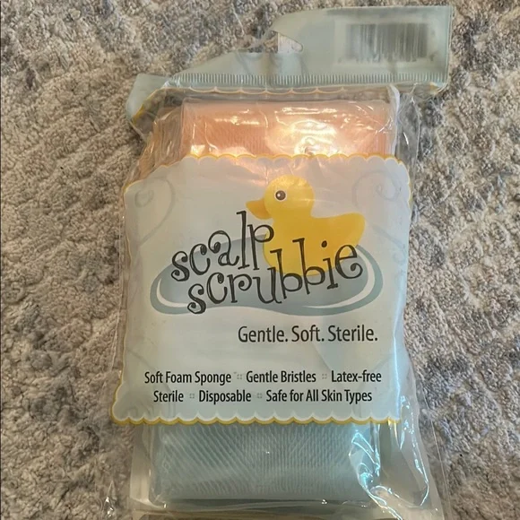 Scalp Scrubbie with Duck Design - Picture 1 of 2